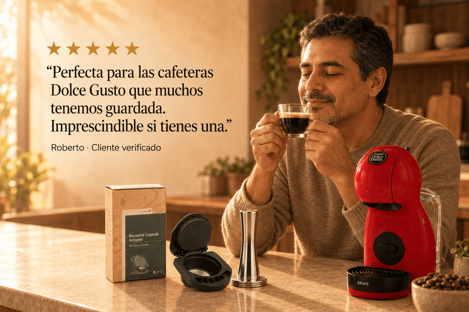Kit Cápsula Dolce Gusto Recargable + Tamper - Gallery 9