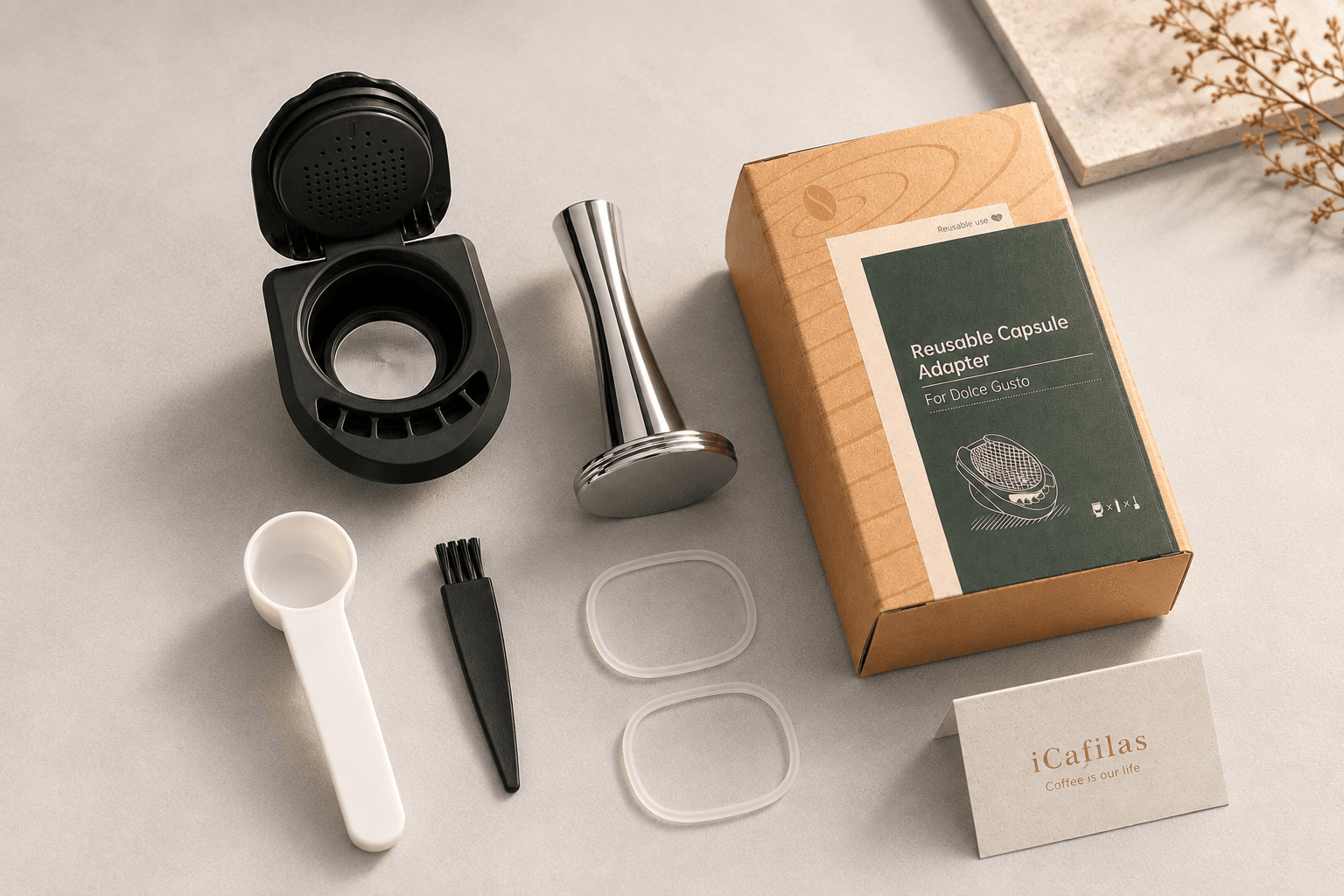 Kit Cápsula Dolce Gusto Recargable + Tamper - Gallery 10
