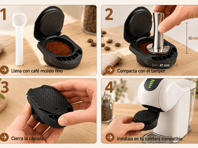 Kit Cápsula Dolce Gusto Recargable + Tamper - Image 3