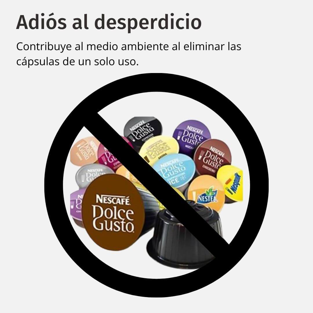 Cápsula Reutilizable Para Cafeteras Dolce Gusto - Cápsulas Desechables Tachadas