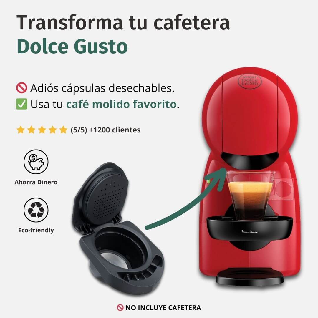 Cápsula Reutilizable Para Cafeteras Dolce Gusto - Transforma tu cafetera Piccolo XS