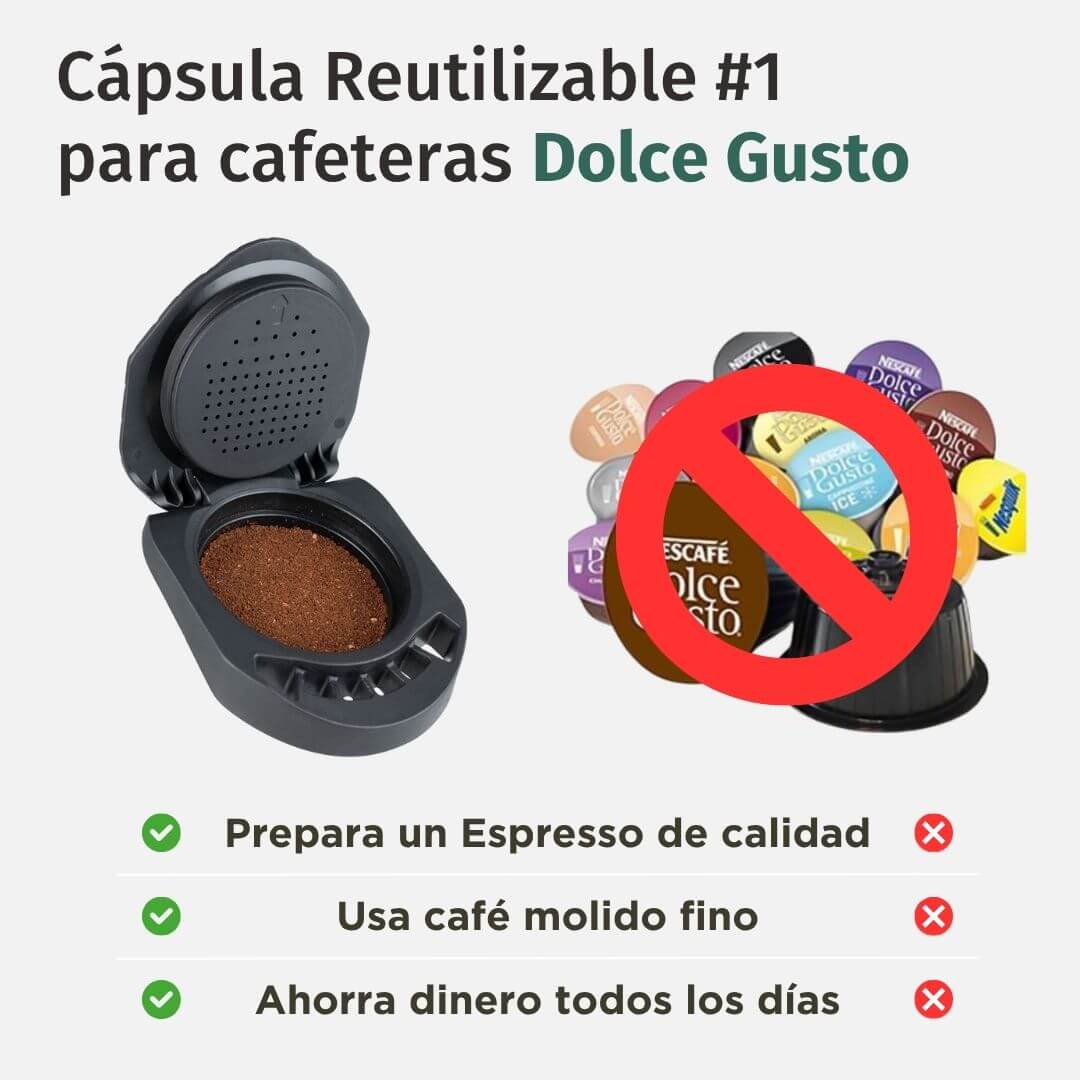 Cápsula Reutilizable Para Cafeteras Dolce Gusto - versus Cápsulas Desechables