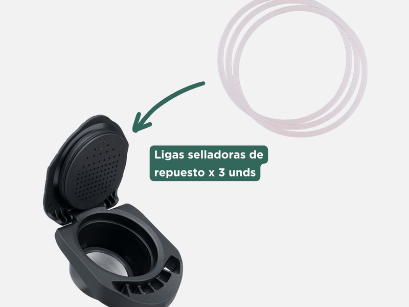 Ligas Selladoras para Cápsulas Recargables (3 Unds) - Image 1
