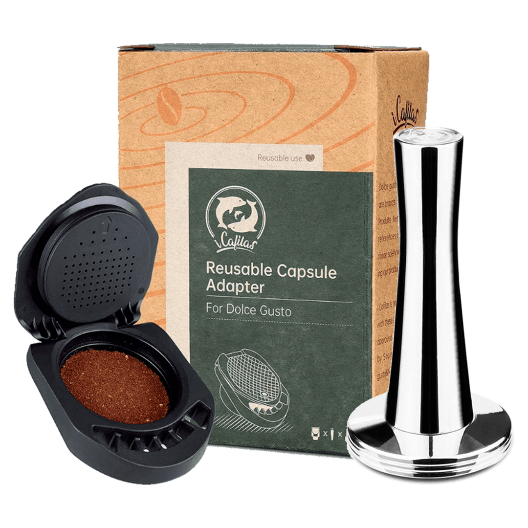 Cápsulas Dolce Gusto Recargables Premium + Tamper de Acero